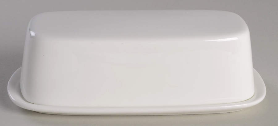 Nevaeh White (Bone) 1/4 Lb Covered Butter by Fitz & Floyd-1