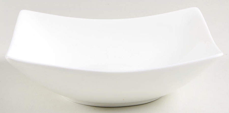 Nevaeh White (Bone) Square Cereal Bowl by Fitz & Floyd-1