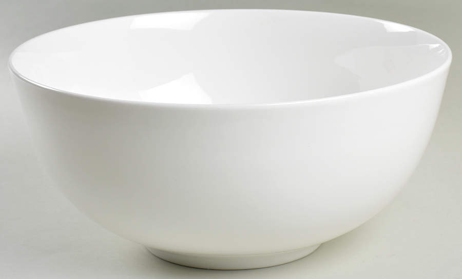 Nevaeh White (Bone) 11" Large Salad Serving Bowl by Fitz & Floyd-1