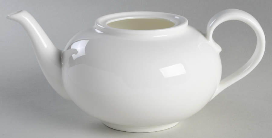 Nevaeh White (Bone) Teapot No Lid by Fitz & Floyd-1