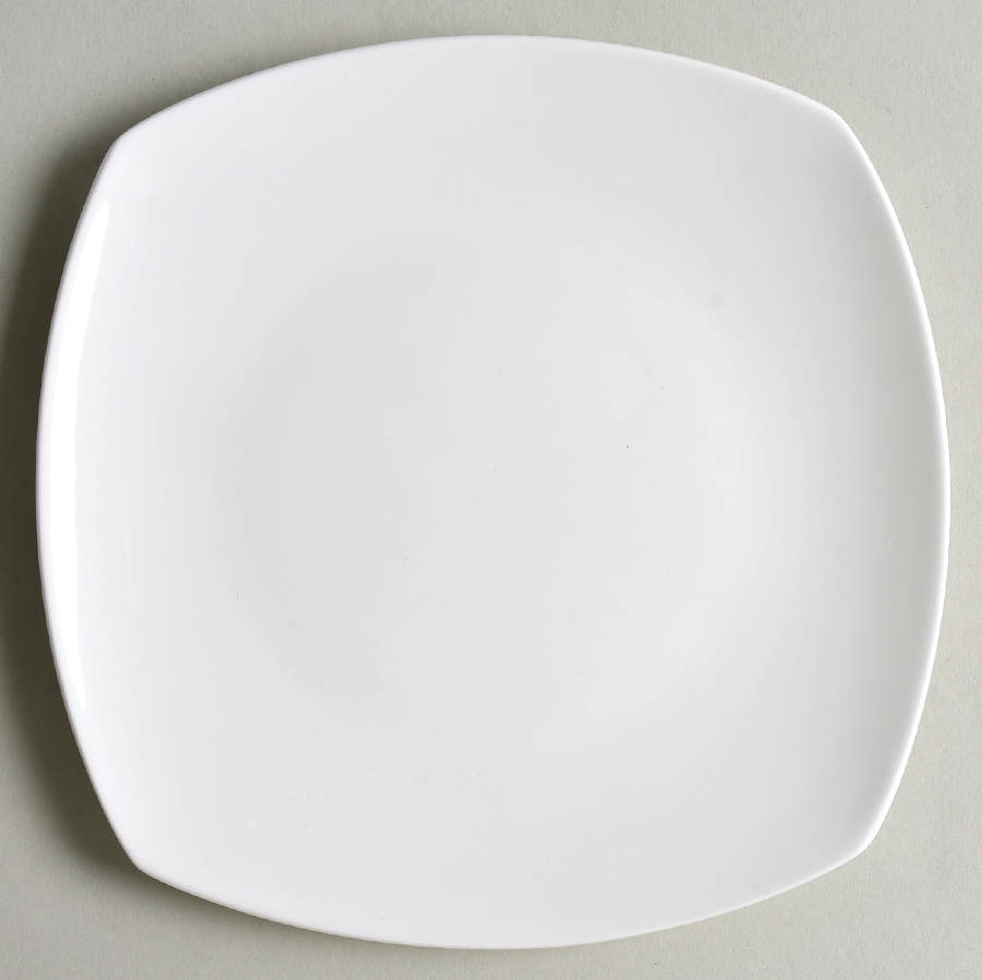 Nevaeh White (Bone) Square Appetizer Plate by Fitz & Floyd-1