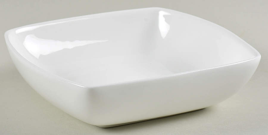 Nevaeh White (Bone) Square Cereal Bowl by Fitz & Floyd-1