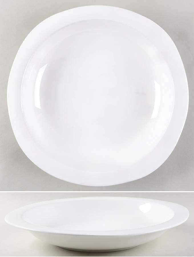 Nevaeh White (Bone) 13" Pasta Serving Bowl by Fitz & Floyd-1