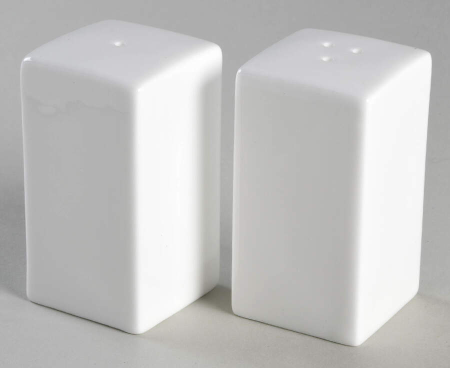 Nevaeh White (Bone) Salt & Pepper Set by Fitz & Floyd-1