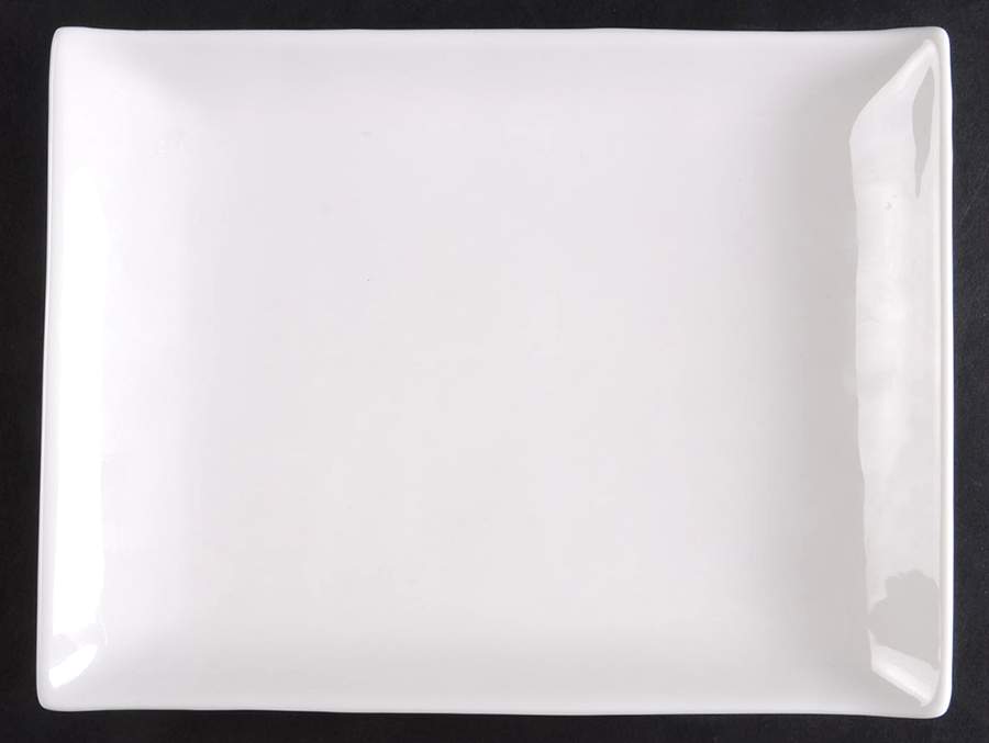 Nevaeh White (Bone) Rectangular Salad Plate by Fitz & Floyd-1