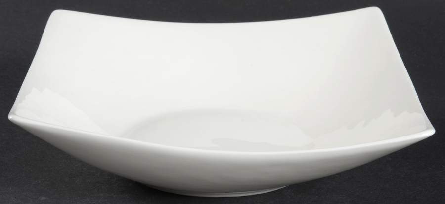 Nevaeh White (Bone) Square Soup Bowl by Fitz & Floyd-1