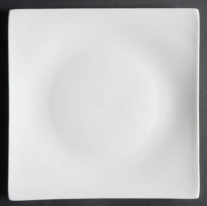 Nevaeh White (Bone) Square Salad Plate by Fitz & Floyd-1