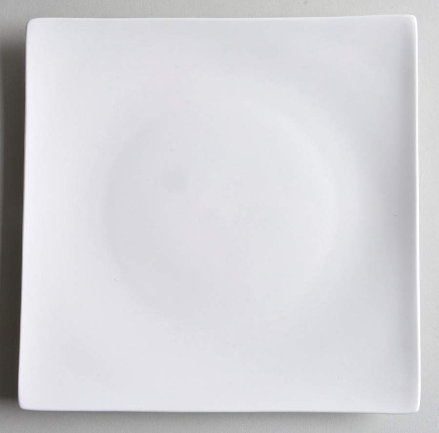 Nevaeh White (Bone) Square Luncheon Plate by Fitz & Floyd-1