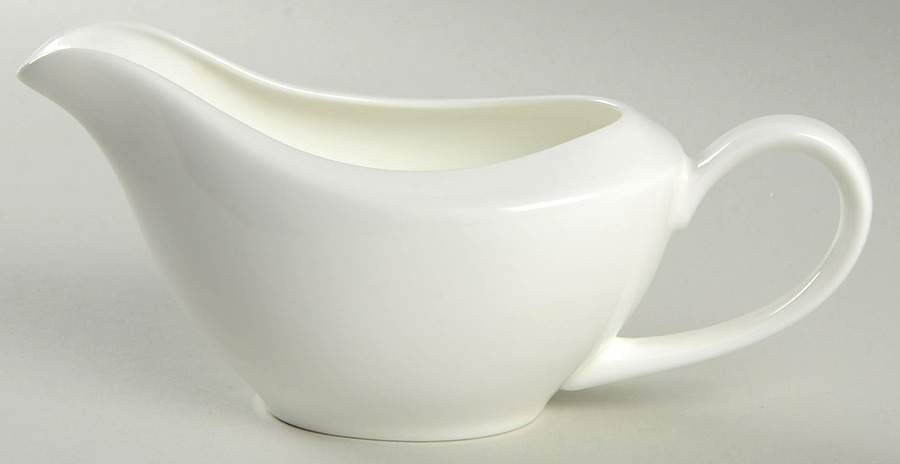 Nevaeh White (Bone) Gravy Boat by Fitz & Floyd-1