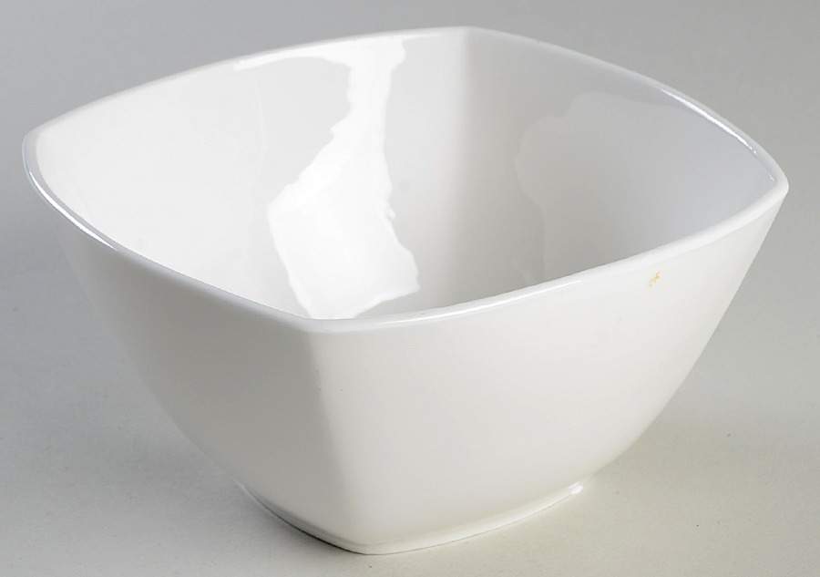 Nevaeh White (Bone) Square Cereal Bowl by Fitz & Floyd-1