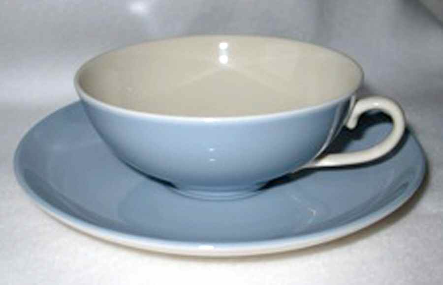 Twilight No Trim Flat Cup & Saucer Set by Franciscan-1