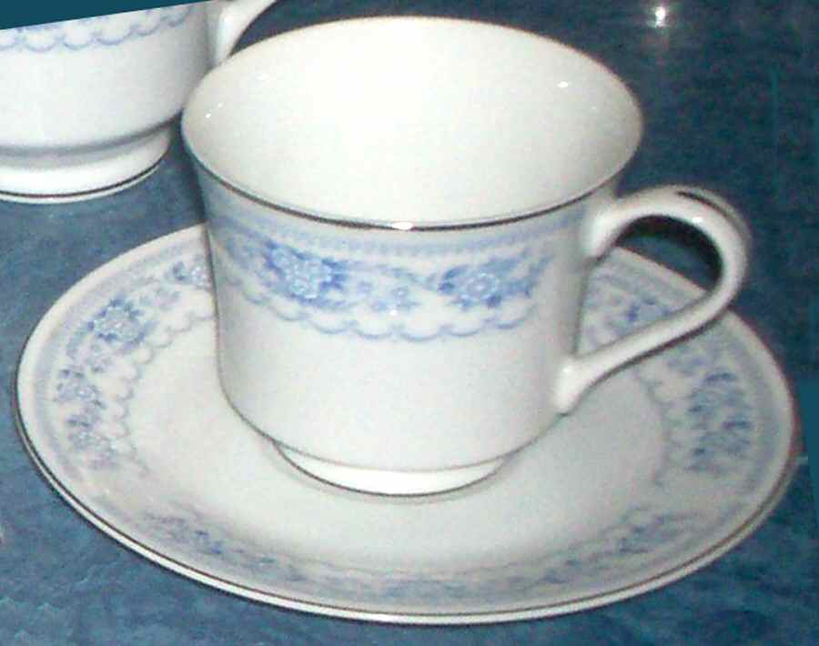 Cote d'Azur Footed Cup & Saucer Set by Fine China of Japan-1