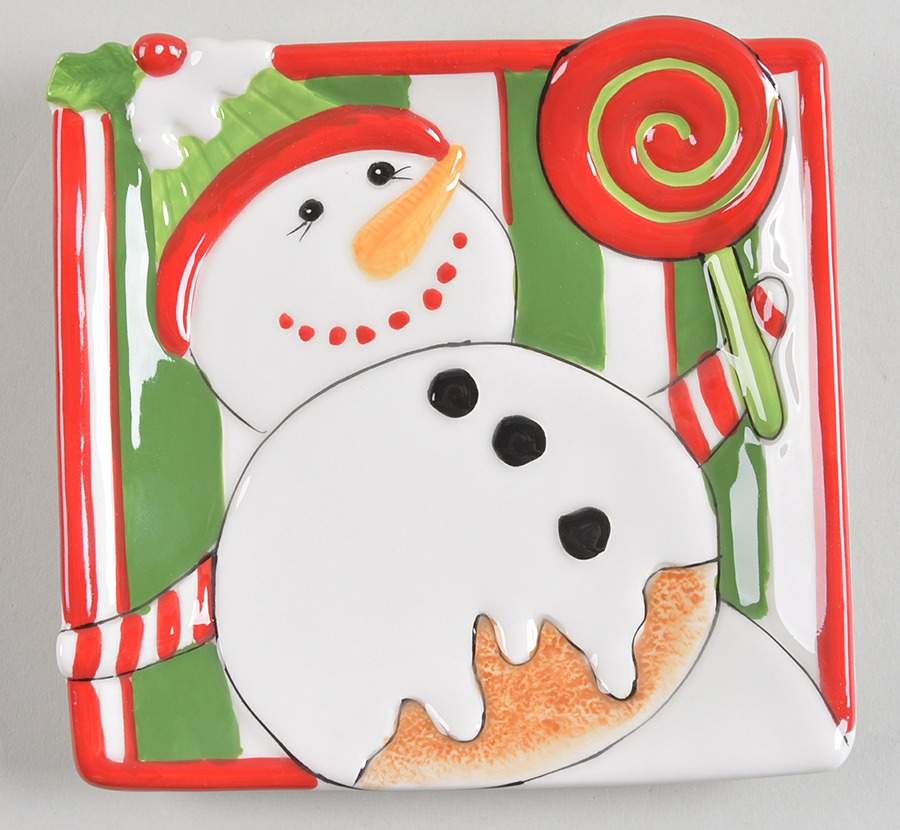 Christmas Confections Snack/Canape Plate by Fitz & Floyd-1