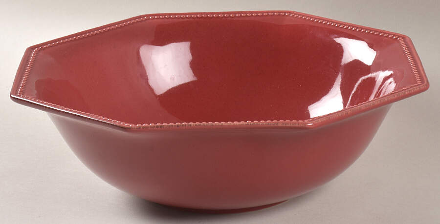 Provence Rouge 12" Octagonal Serving Bowl by Food Network-1