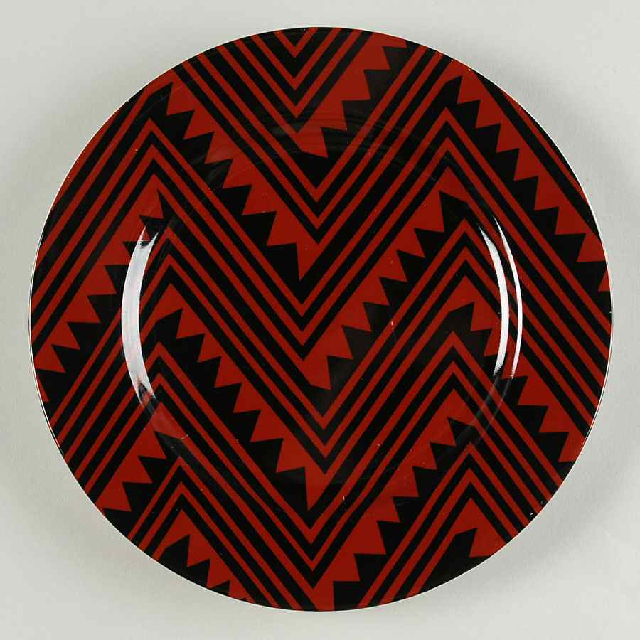 Mesa (Red & Black) Salad Plate by Fitz & Floyd-1