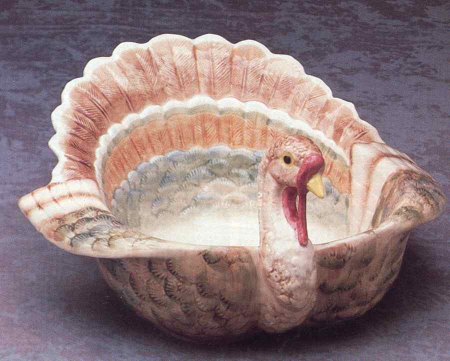 Thanksgiving 11" Round Deep Bowl by Fitz & Floyd-1