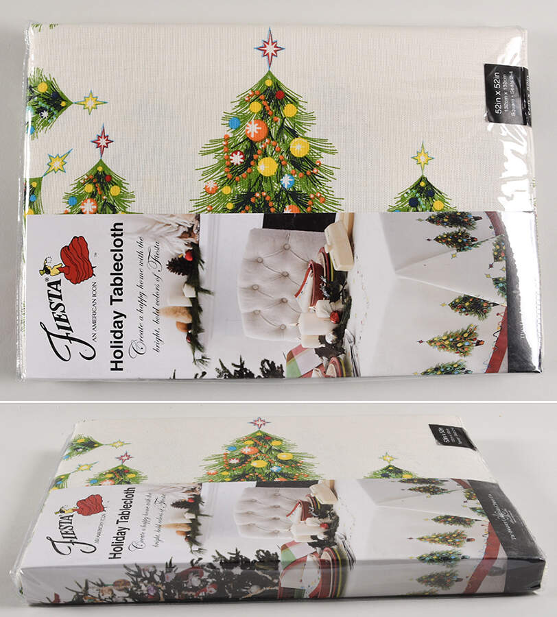 Fiesta Christmas Tree 52" Square Tablecloth by Fiesta Tableware Company-1