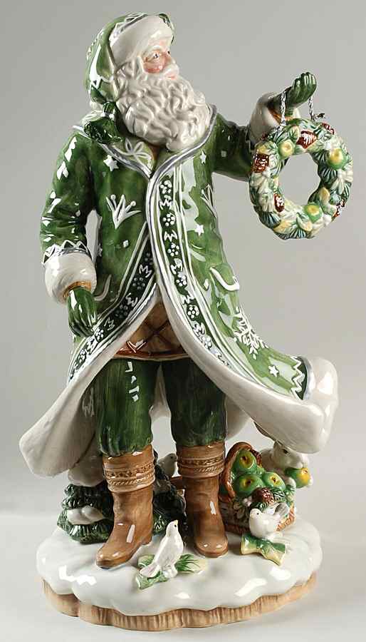 Winter Garden Santa Claus Figurine by Fitz & Floyd-1