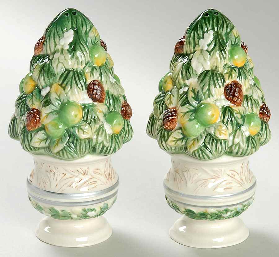 Winter Garden Figural Salt & Pepper Set by Fitz & Floyd-1