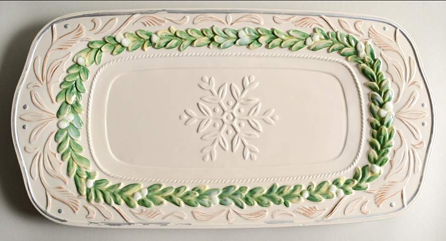 Winter Garden 15" Rectangular Tray by Fitz & Floyd-1