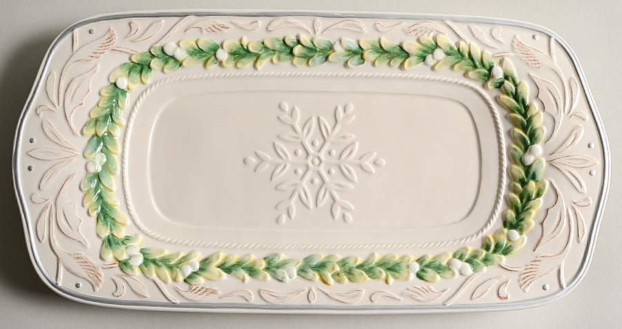 Winter Garden 13" Rectangular Tray by Fitz & Floyd-1
