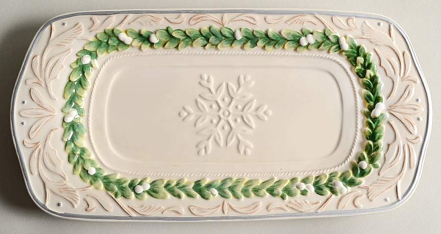 Winter Garden Rectangular Tray 11" by Fitz & Floyd-1