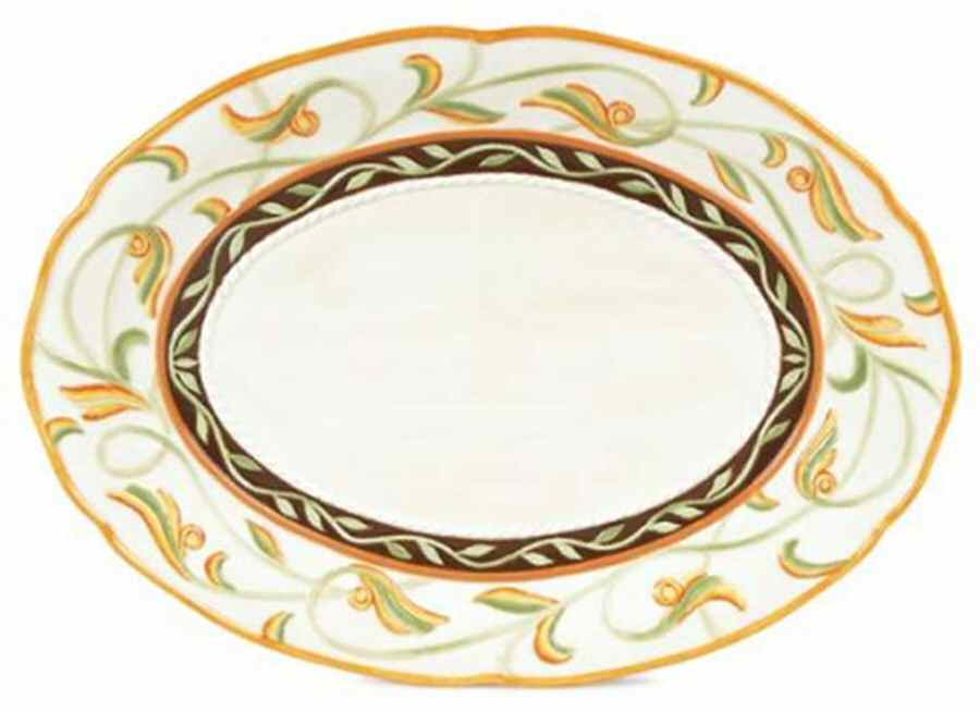 Florentina 17" Oval Serving Platter by Fitz and Floyd-1