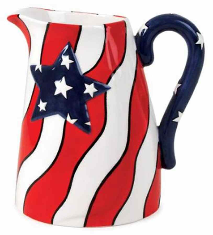 Freedom Fest Tall Pitcher/Vase by Fitz and Floyd-1