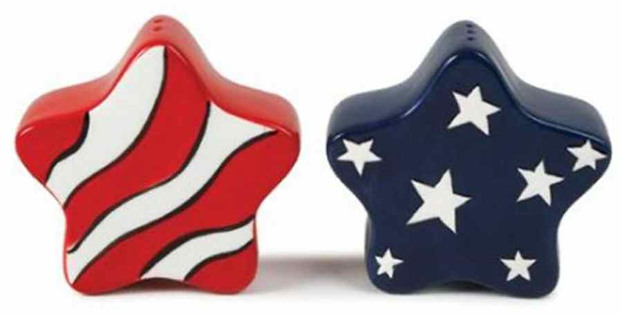 Freedom Fest Salt & Pepper Set by Fitz and Floyd-1