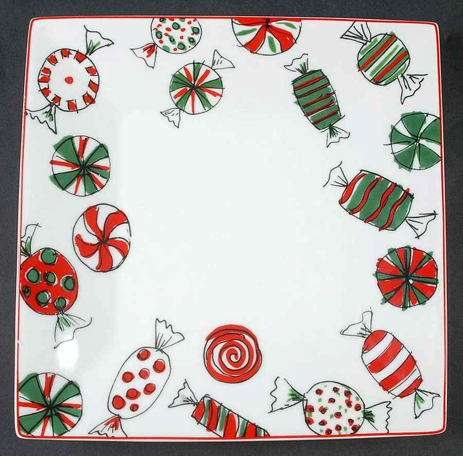 Sweets Square Salad/Dessert Plate by Food Network-1