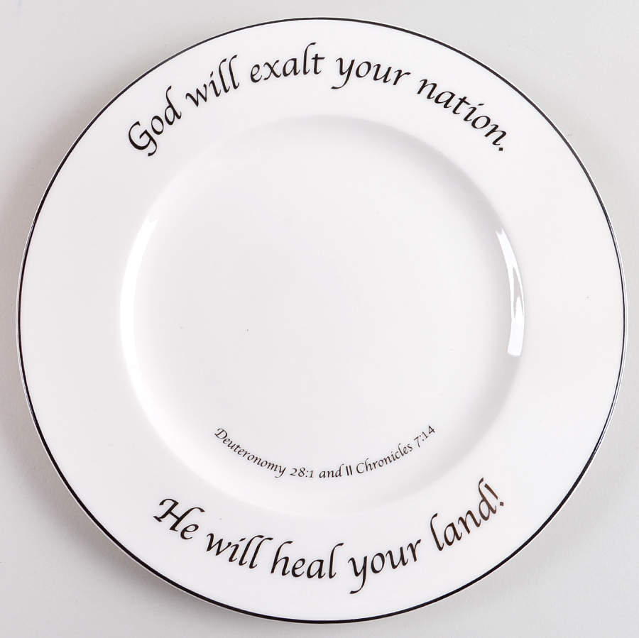 Patriotic Collection Dinner Plate by Feed on the Word-1