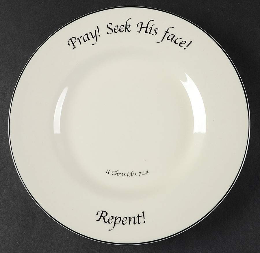 Patriotic Collection Salad Plate by Feed on the Word-1