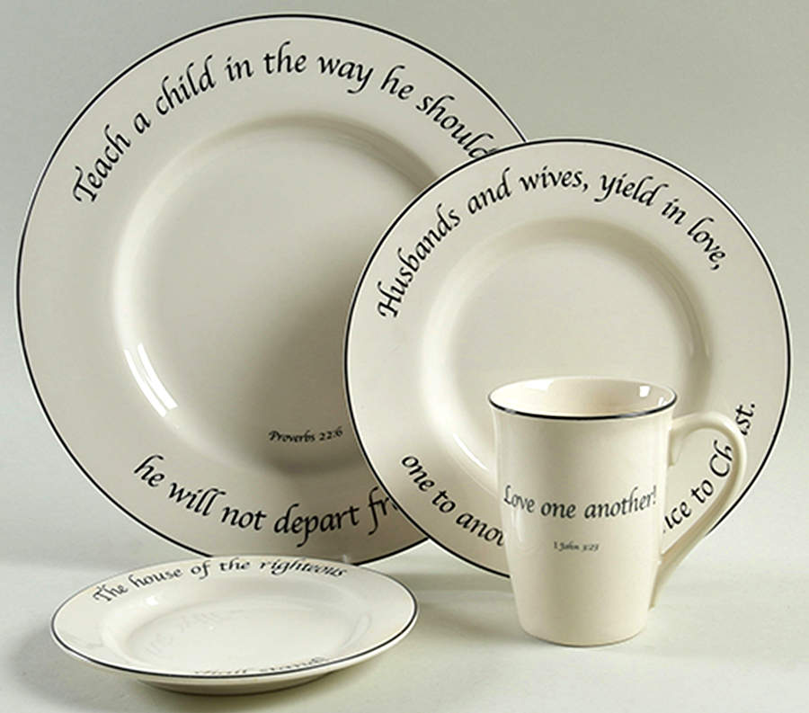 Family & Children Collection 4 Piece Place Setting by Feed on the Word-1