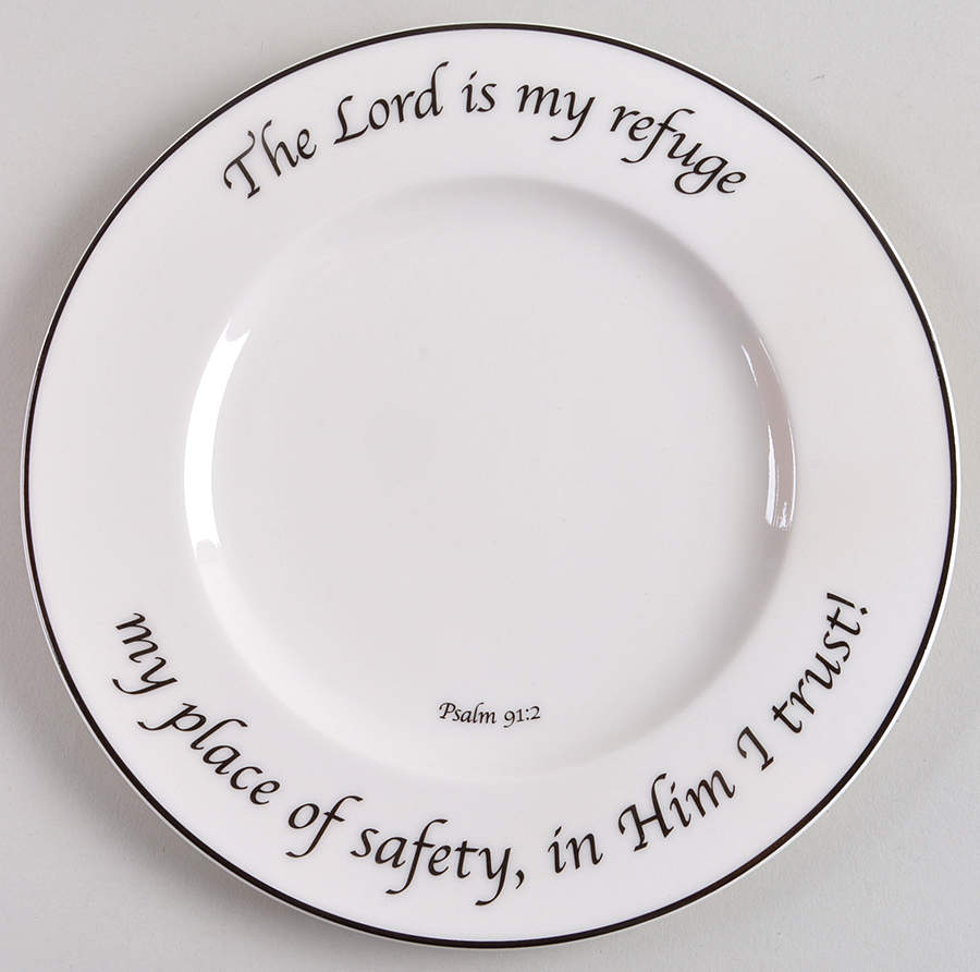 Psalms Collection Salad Plate by Feed on the Word-1