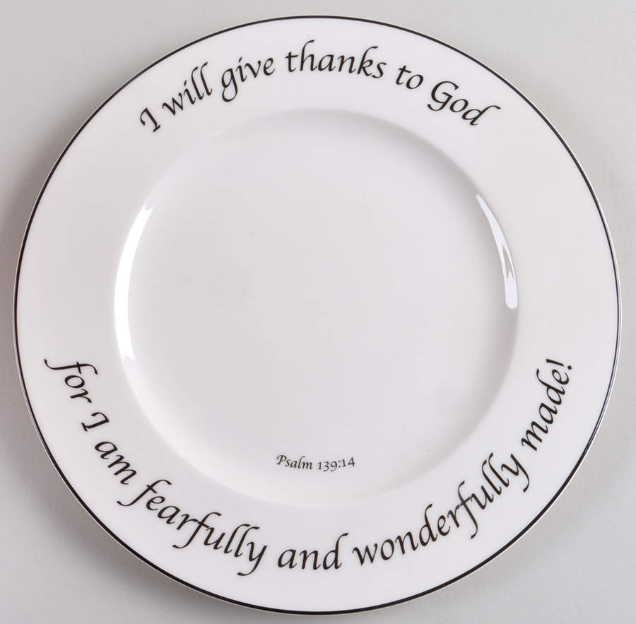 Psalms Collection Dinner Plate by Feed on the Word-1