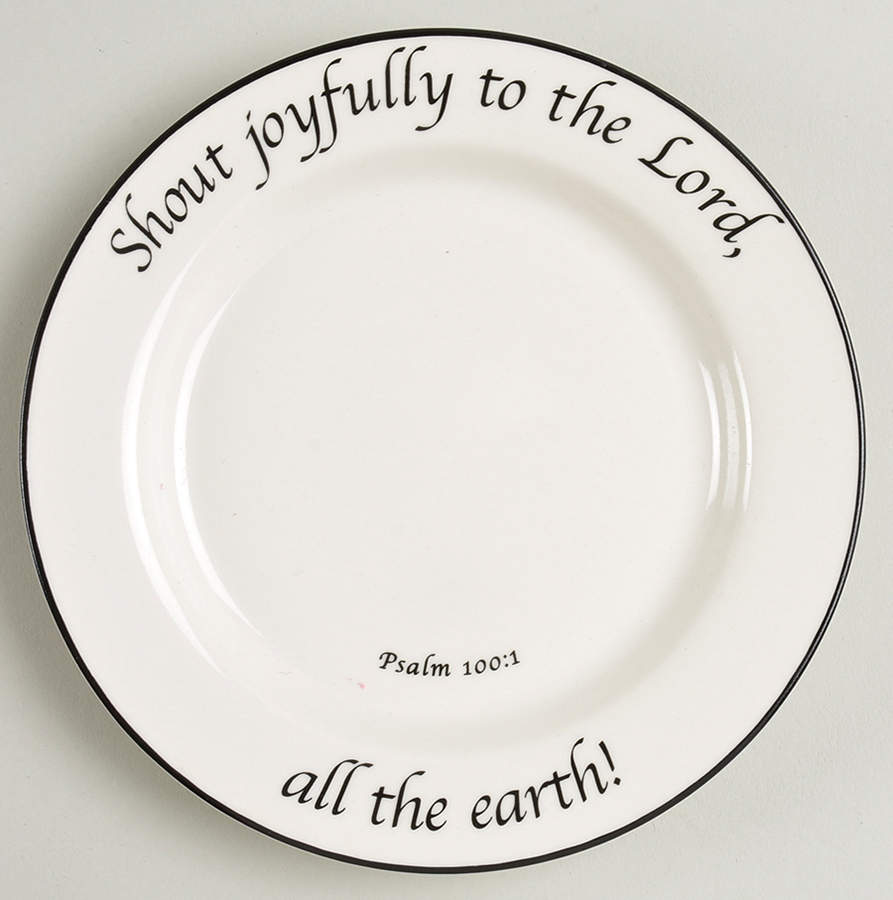 Psalms Collection Bread & Butter Plate by Feed on the Word-1