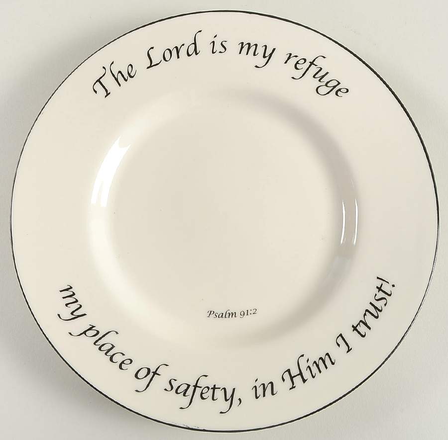 Psalms Collection Salad Plate by Feed on the Word-1