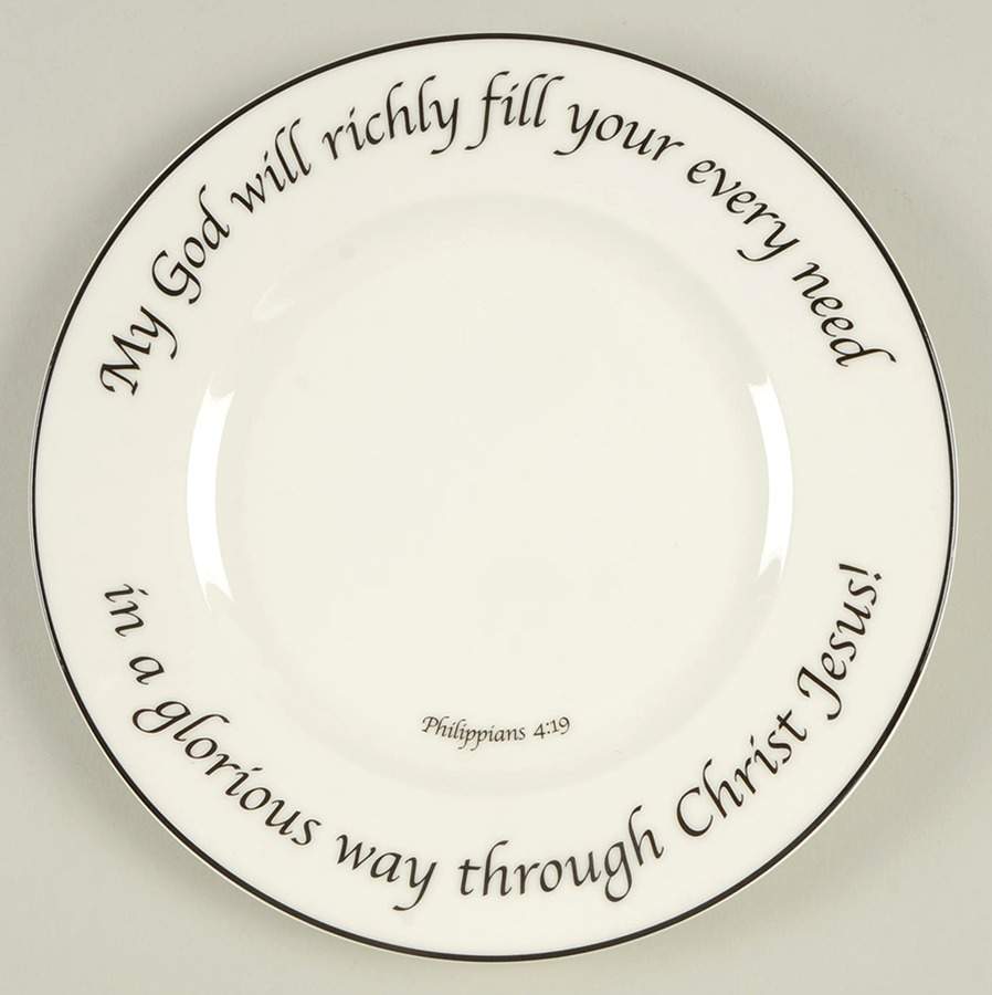 Prosperity Collection Salad Plate by Feed on the Word-1