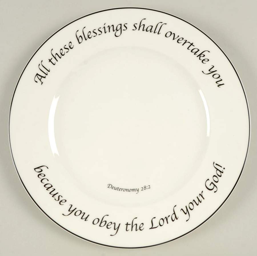 Prosperity Collection Dinner Plate by Feed on the Word-1