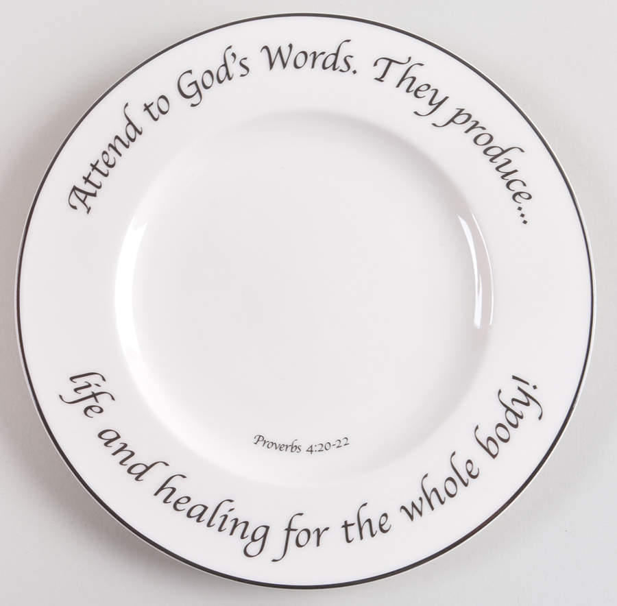 Health & Healing Collection Salad Plate by Feed on the Word-1