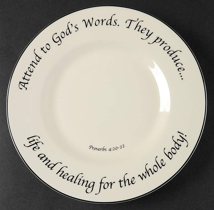 Health & Healing Collection Salad Plate by Feed on the Word-1