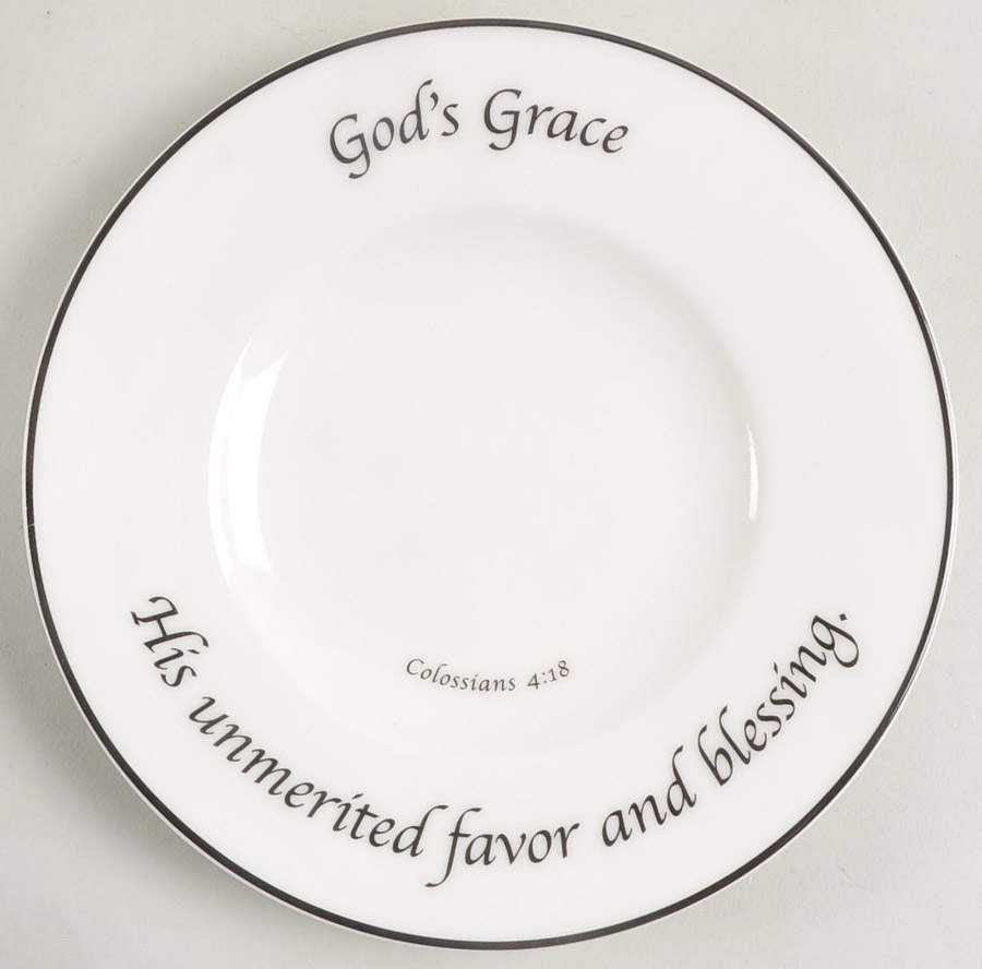 Grace Collection Bread & Butter Plate by Feed on the Word-1