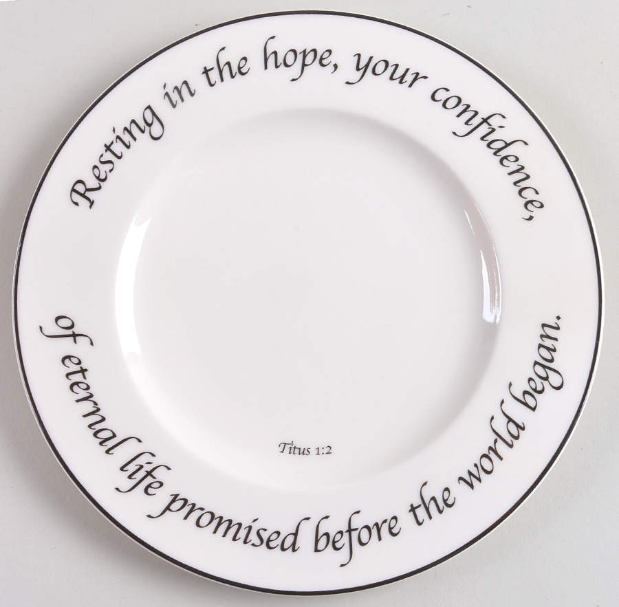 Hope Collection Salad Plate by Feed on the Word-1
