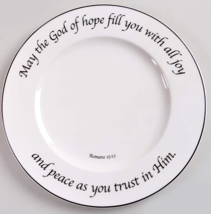 Hope Collection Dinner Plate by Feed on the Word-1