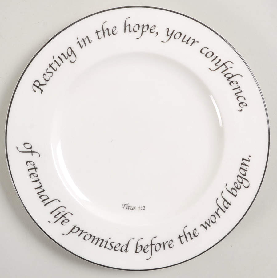 Hope Collection Salad Plate by Feed on the Word-1
