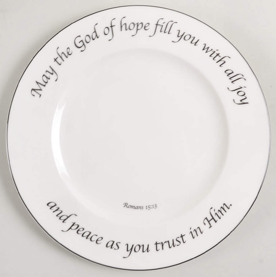 Hope Collection Dinner Plate by Feed on the Word-1