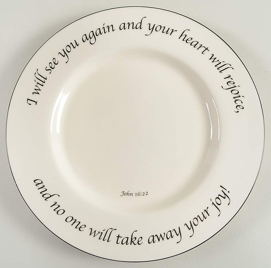 Joy Collection Dinner Plate by Feed on the Word-1