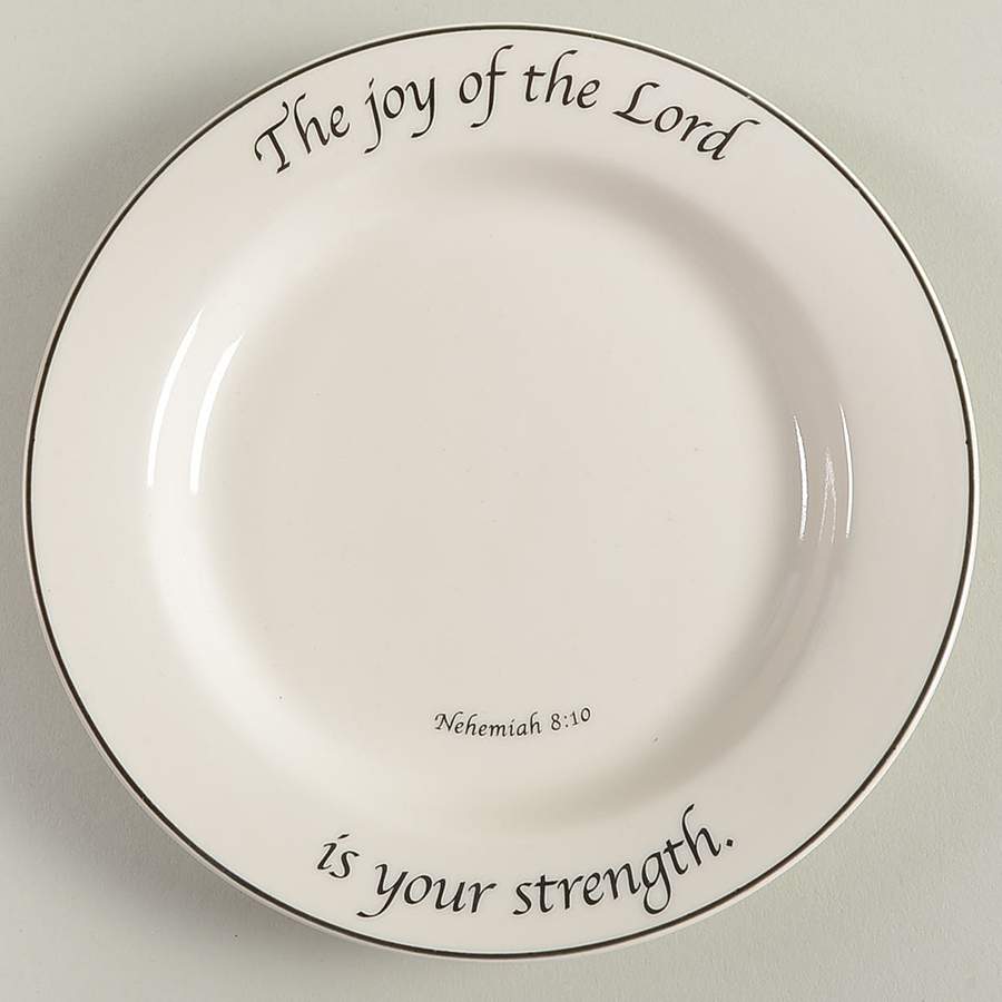Joy Collection Bread & Butter Plate by Feed on the Word-1