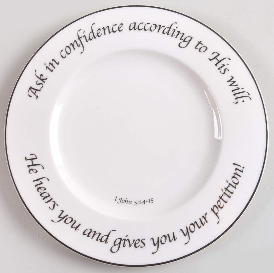 Prayer Collection Salad Plate by Feed on the Word-1