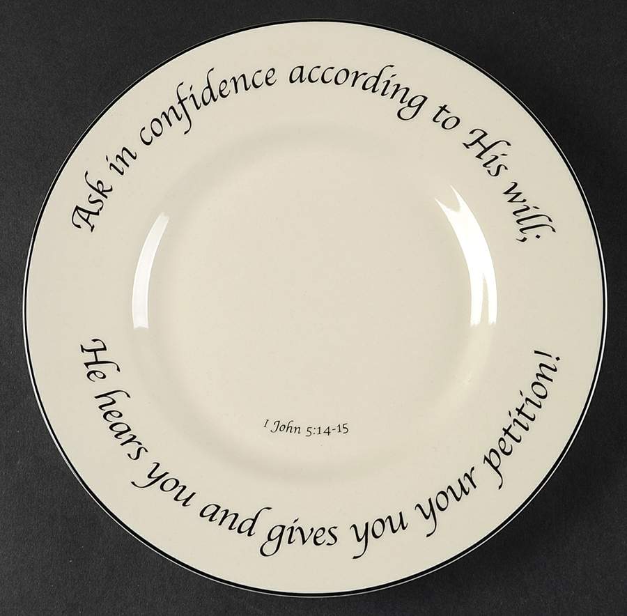 Prayer Collection Salad Plate by Feed on the Word-1